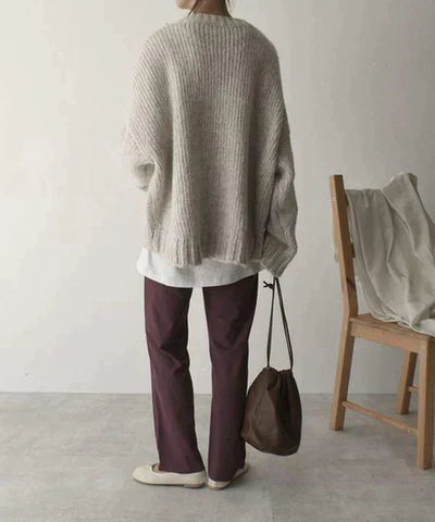 IVANNY - OVERSIZED SWEATER WITH FRONT POCKET