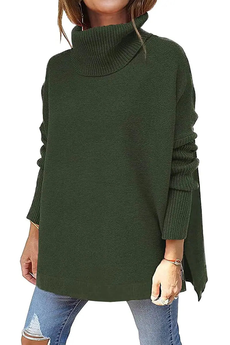 JULIA - HIGH NECK KNITTED SWEATER