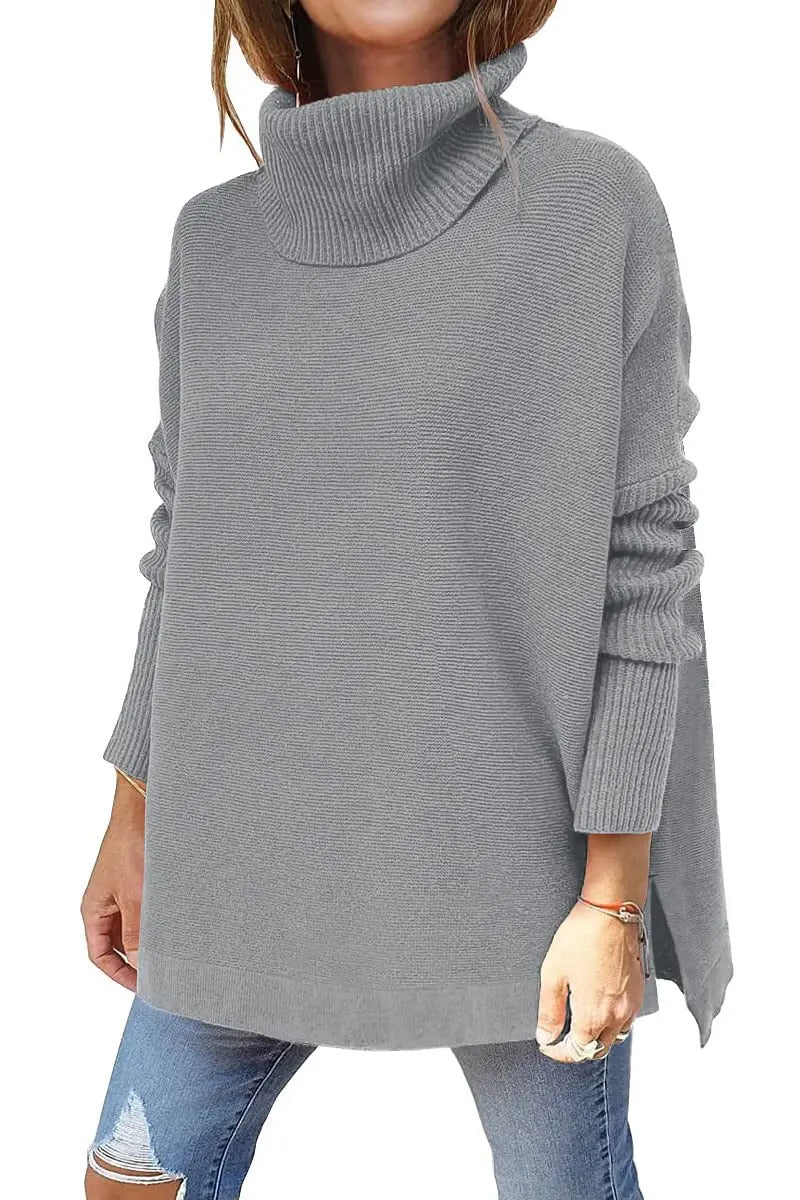 JULIA - HIGH NECK KNITTED SWEATER