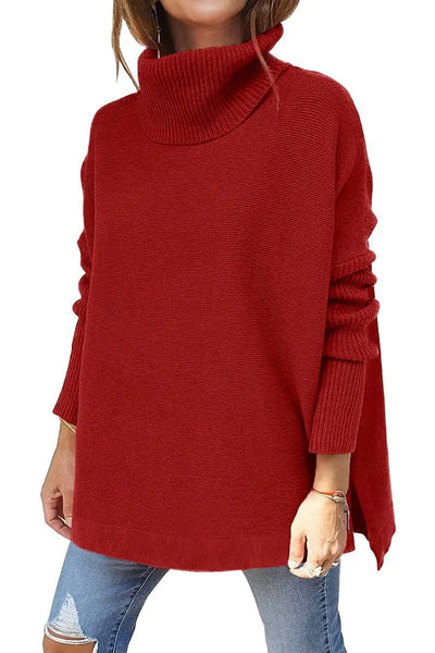 JULIA - HIGH NECK KNITTED SWEATER