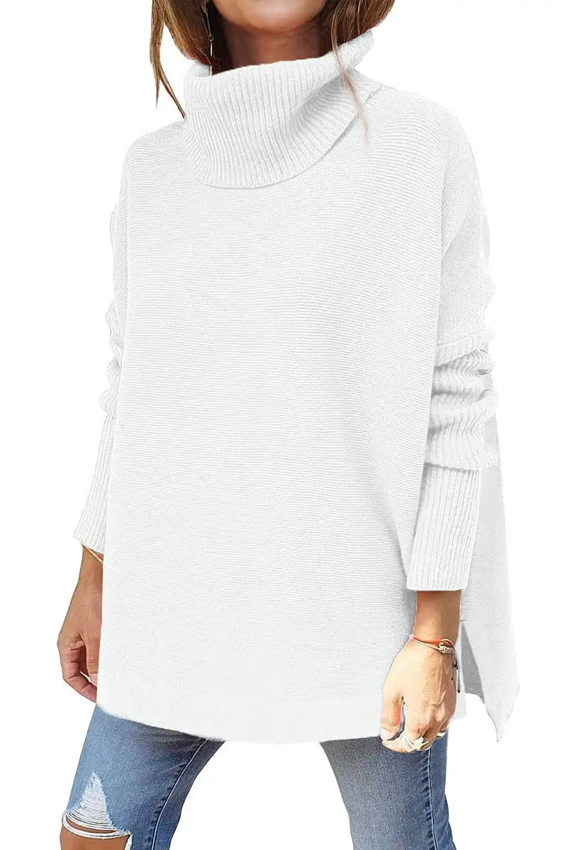 JULIA - HIGH NECK KNITTED SWEATER