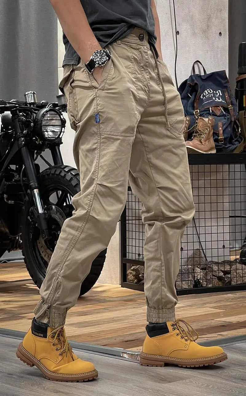 Geoffrey™ - Stretch cargo trousers with pockets